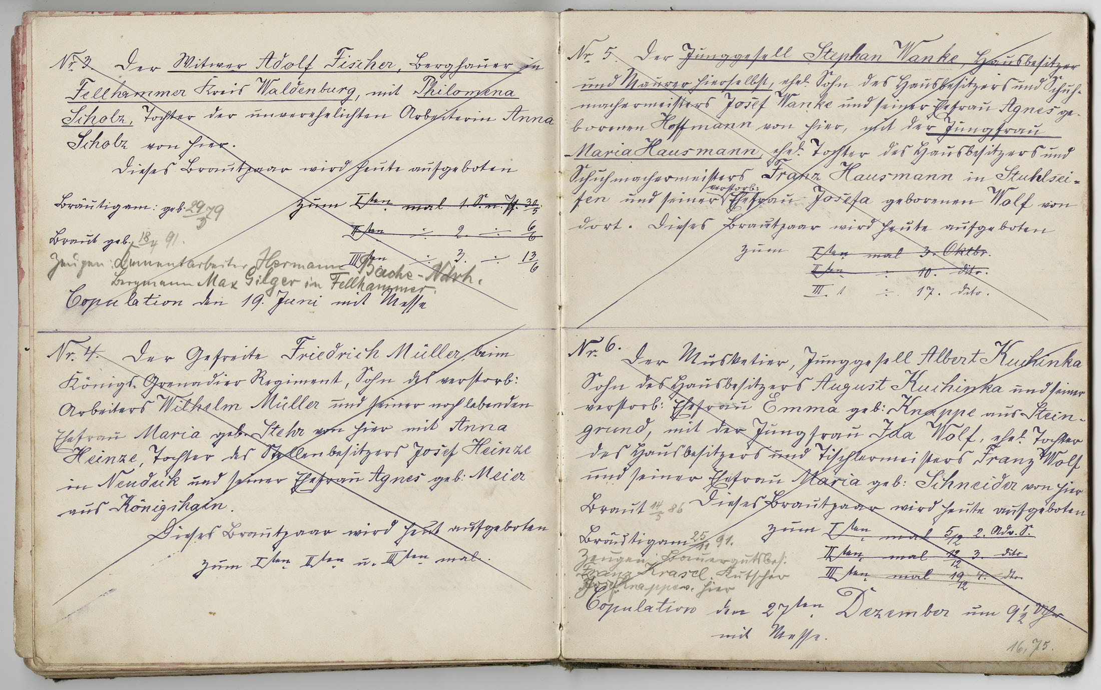 Aufgebote Seite 105