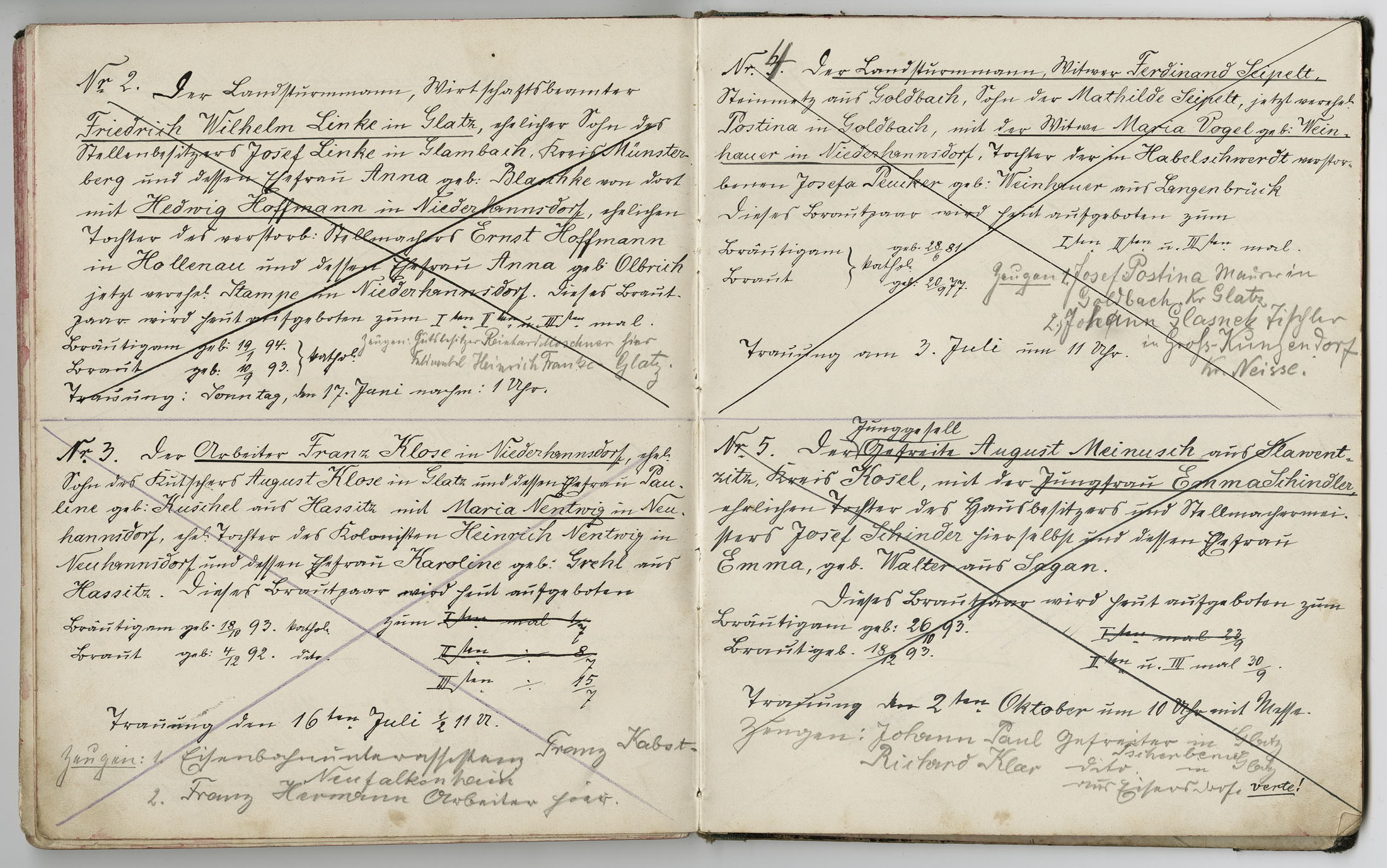 Aufgebote Seite 107