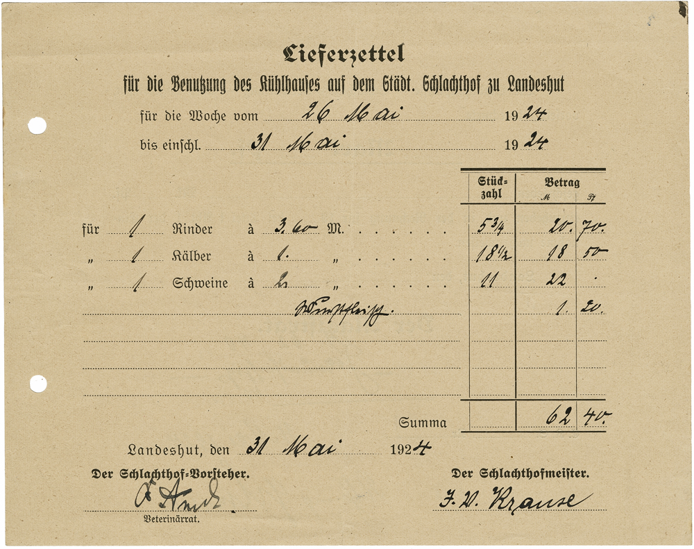 Schlachthof Landeshut